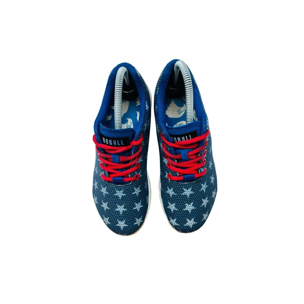 NOBULL Blue Star-Pattern Sneakers with Red Laces - Picture 6 of 15